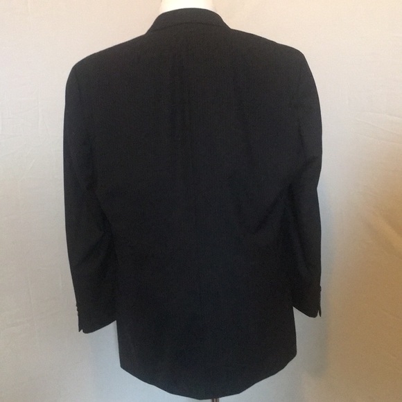 Hugo Boss Mens Sup120 navy pinstripe suit  46 Long - Picture 5 of 8